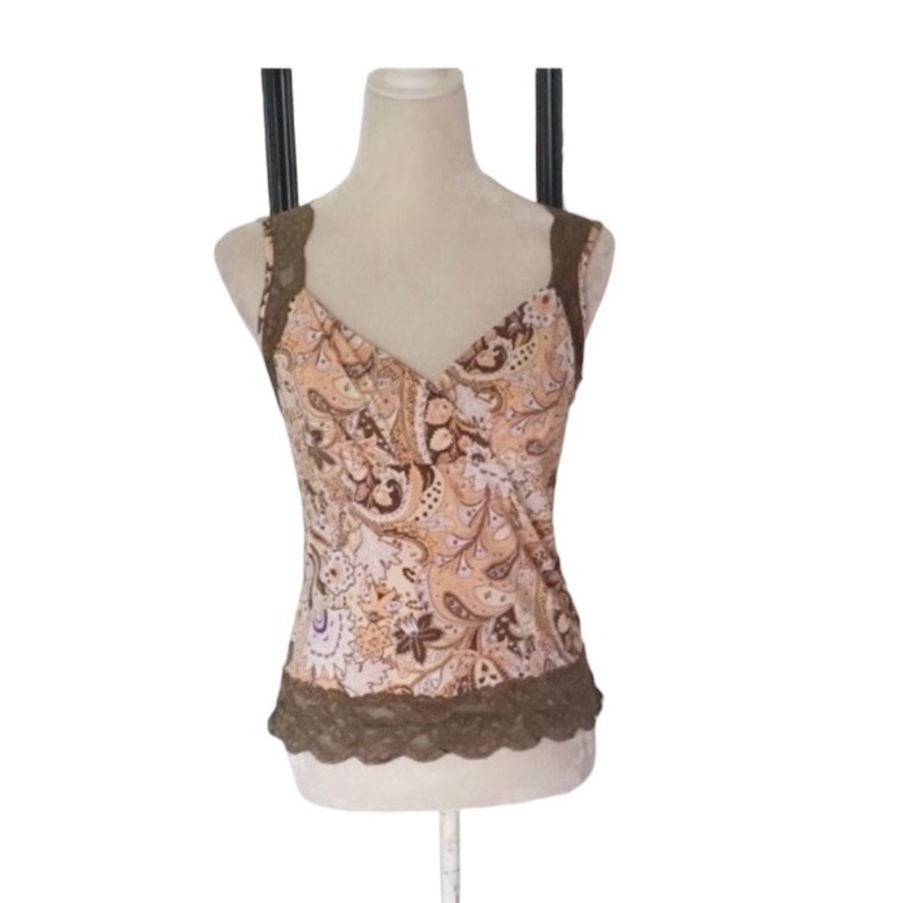 Y2K J.t.b. Multi Color Lace Top Size Medium